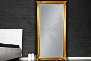Zrkadlo DESIRE GOLD 180 (Vysoké zrkadlo s vyrezávaným rámom zlaté 180x90cm.)