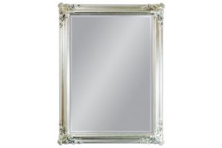 Zrkadlo DESIRE SILVER 120 (Zrkadlo s vyrezávaným rámom strieborné 120x90cm.)