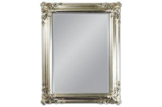 Zrkadlo DESIRE SILVER 90 (Zrkadlo s vyrezávaným rámom strieborné 90x70cm.)