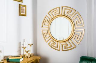 Zrkadlo EGYPT GOLD (Dizajnové zrkadlo v zlatej farbe 85cm.)