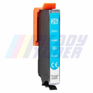 READYToner Atramentový cartridge Epson 2632 (C13T26324010 / T2632) cyan (modrý), kompatibilný