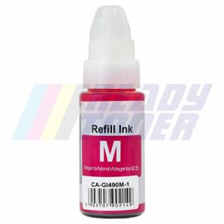 READYToner Náhradná atramentová náplň Canon GI490M (0665C001) magenta (purpurová), kompatibilná