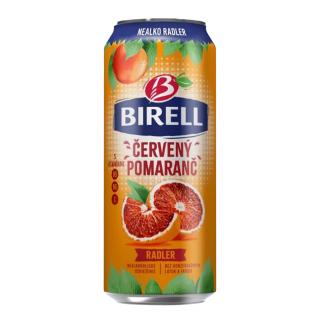 Birell Radler Červený pomaranč nealko 0,5L plech (balenie 24ks)  + zálohové obaly (3,60€)