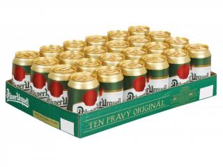 Pilsner Urquell svetlé 12° 4,4% 0,33L plech (kartón 24ks)  + zálohové obaly (3,60€)