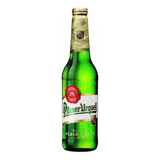 Pilsner Urquell svetlé 12° 4,4% 0,33L sklo (prepravka 24ks)  + zálohové obaly (6,44 €)