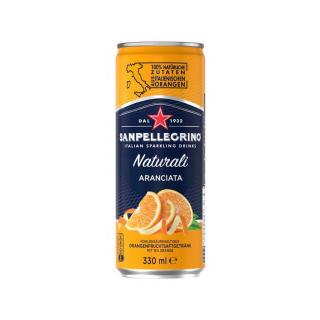 SanPellegrino Pomaranč 0,33L (kartón 24ks)  + zálohové obaly (3,60€)