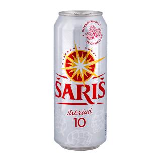 Šariš Iskrivá 10° 0,5L plech (balenie 24ks)  + zálohové obaly (3,60€)