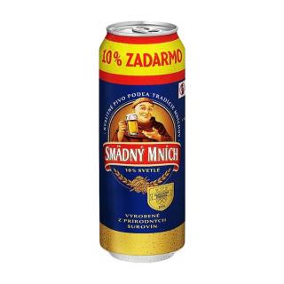 Smädný mních svetlé 10° 0,55L plech (balenie 24ks)  + zálohové obaly (3,60€)