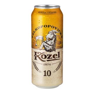 Veľkopopovický Kozel svetlé 10° 0,5L plech (balenie 24ks)  + zálohové obaly (3,60€)