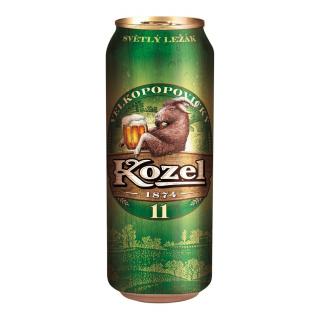 Veľkopopovický Kozel svetlé 11° 0,5L plech (balenie 24ks)  + zálohové obaly (3,60€)