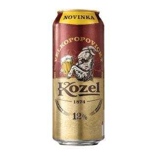 Veľkopopovický Kozel svetlé 12° 0,5L plech (balenie 24ks)  + zálohové obaly (3,60€)