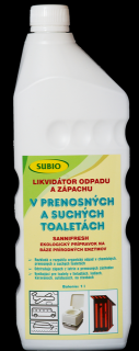 Baktérie a enzýmy pre Prenosné a Suché Toalety SANNI FRESH 1000ml Subio (Prenosné a suché toalety SANNIFRESH 1000ml baktérie do prenosných a suchých WC)