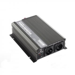 CAR1600 Menič napätia z 12V na 230V + USB, 1600W (Menič napätia CAR1600-12V)
