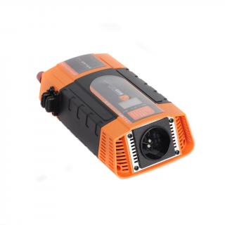 CAR600-D Menič napätia z 12V na 230V, USB, 600W, displej (CAR600-D Menič napätia z 12V na 230V, USB, 600W, displej)