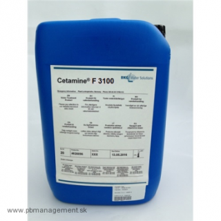 Cetamín F3100 bandaska  20kg ochrana oceľ. a liatin. kotlov (CETAMINE F 3100 inhibítor korózie teplovodných rozvodov pre kotle PBM)