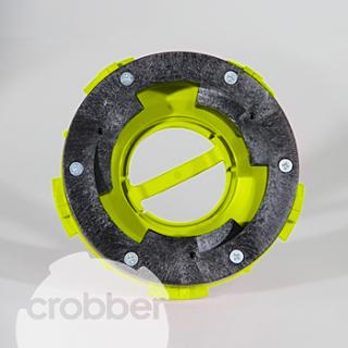 crobber CC020 Stredový uzáver držiaka padov - TASKI (CC020 cro-connect Crobber pre TASKI: ergodisc duo, Mono 42, swingo 450/455 E/BMS, swingo 755 E/B Eco/B Eco BMS, Taski swingo 760 B Economy/E.)
