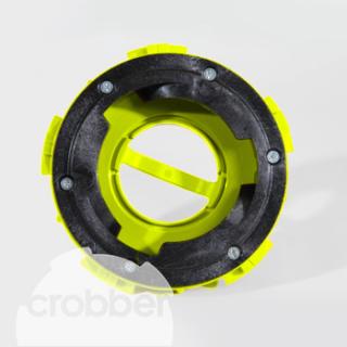 crobber CC034 Stredový uzáver držiaka padov - Kärcher, Numatic (CC034 cro-connect držiaka padu Crobber pre KÄRCHER: D1200-8 NUMATIC: CRG-8072/120T, CRO/CRG-8055/100T, ET4045, HFM1515S, Lo Line NLL332, Lo Line NLL415, NLL3315, NR1500S, NRT1530, NRS450, TGB
