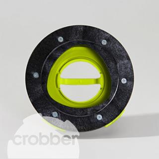 crobber CC038 Stredový uzáver držiaka padov - Nilfisk (CC038 cro-connect držiaka padu Crobber pre NILFISK: BA 611 D, BA 651, BA 751, BR 652, BR 752, C 38, SC 350/351, SCRUBTEC 337.2, Scrubtec 545/B/BL/COMBI/E, Scrubtec 661/BL/COMBI)