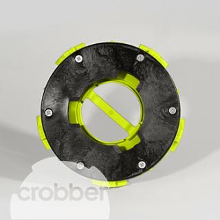 crobber CC070 Stredový uzáver držiaka padov -  NILFISK, VIPER (CC070 cro-connect držiaka padu Crobber pre NILFISK: FM 400 L/400 D/400 H, Spintec 443/443 H/443 DS. VIPER: AS 710R, AS 850R, DS 350, LS160/160HD, VE 13P, VE 15P, VE 17P/HDP/HSP, VE 18P, Venom-