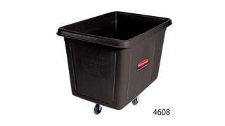 CUBE TRUCKS 200l veľkoobjemový kontajner Rubbermaid čierny  (Cube Trucks 200l Rubbermaid veľkoobjemový plastový kontajner na koliečkach)