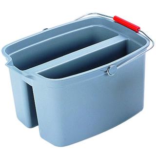 Dvojité vedro 18litrové Rubbermaid (Double Pail Plastic Bucket makes using a sponge mop simple)