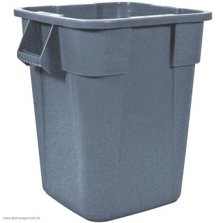 Kôš BRUTE Square Container  šedý 151,4l Rubbermaid (BRUTE 151,4l hranatý kontajner Rubbermaid)