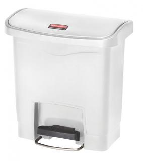 Kôš nášlapný Front STEP SLIM JIM 15litr. biely Rubbermaid (Odpadkový nášlapný kôš STEP SLIM JIM 15litr. Rubbermaid biely)