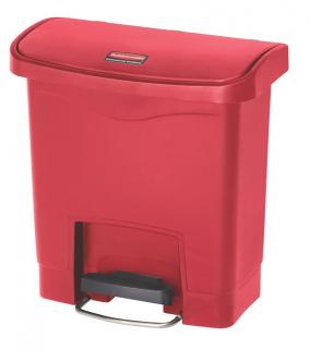 Kôš nášlapný Front STEP SLIM JIM 15litr. červený Rubbermaid (Odpadkový nášlapný kôš STEP SLIM JIM 15litr. Rubbermaid červený)