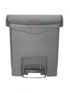 Kôš nášlapný Front STEP SLIM JIM 30litr. šedý Rubbermaid (Odpadkový nášlapný kôš STEP SLIM JIM 30litr. Rubbermaid šedý)