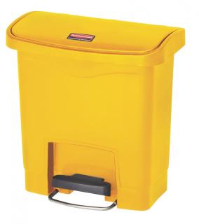 Kôš nášlapný Front STEP SLIM JIM  50litr. Rubbermaid žltý (Odpadkový nášlapný kôš STEP SLIM JIM 50litr. Rubbermaid )
