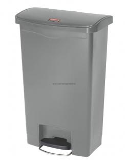 Kôš nášlapný Front STEP SLIM JIM 50litr. šedý Rubbermaid (Odpadkový nášlapný kôš STEP SLIM JIM 50litr. Rubbermaid šedý)