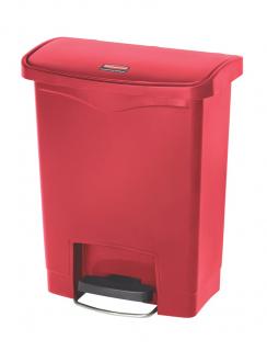 Kôš nášlapný Front STEP SLIM JIM  90litr. Rubbermaid červený (Odpadkový nášlapný kôš STEP SLIM JIM 90litr. Rubbermaid )