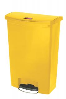 Kôš nášlapný Front STEP SLIM JIM  90litr. Rubbermaid žltý (Odpadkový nášlapný kôš STEP SLIM JIM 90litr. Rubbermaid )