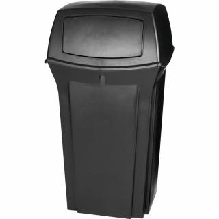Kôš RANGER 132,5litr. čierný s dvomi otvormi Rubbermaid (Odpadkový kôš RANGER 132,5l pre exteriér s vysokou odolnosťou voči UV žiareniu)