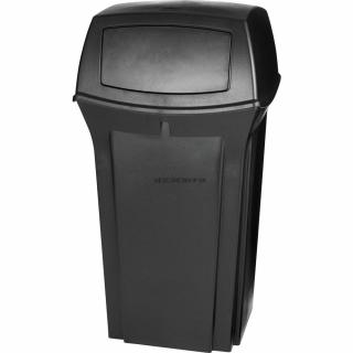 Kôš RANGER 170,3litr. čierný s dvomi otvormi Rubbermaid (Odpadkový kôš RANGER 170,3l pre exteriér s vysokou odolnosťou voči UV žiareniu)