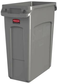 Kôš SLIM JIM 60l béžový Rubbermaid (Odpadkový plastový kôš SLIM JIM 60litr. Rubbermaid)