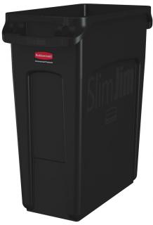 Kôš SLIM JIM 60l čierny Rubbermaid (Odpadkový plastový kôš SLIM JIM 60litr. Rubbermaid)