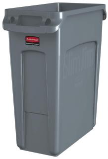 Kôš SLIM JIM 60l šedý Rubbermaid (Odpadkový plastový kôš SLIM JIM 60litr. Rubbermaid)