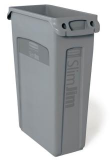Kôš SLIM JIM 87l šedý Rubbermaid (Odpadkový plastový kôš SLIM JIM 87litr. Rubbermaid)