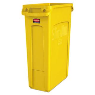 Kôš SLIM JIM 87l žltý Rubbermaid (Odpadkový plastový kôš SLIM JIM 87litr. Rubbermaid)