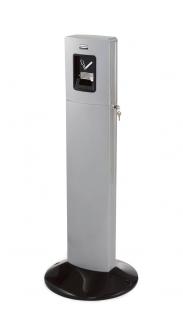 Popolník Metropolitan šedý metalic Rubbermaid (Popolník METROPOLITAN  šedostrieborný pre exterier aj interier)