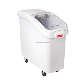 PROSAVE® Ingredient BIN 99litr. W / OZ SCOOP biela Rubbermaid (Ingredient Bin 99litr. mobilná nádoba PROSAVE biela)