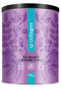 Qi collagen 150g kolagénový nápoj Energy (Qi collagen - morský kolagén s ajurvédskym komplexom 150g Energy)
