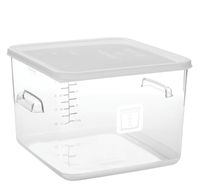 Štvorcová gastronádoba 11,4 l číra Rubbermaid biela (Štvorcová nádoba číra 11,4l biela)