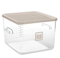 Štvorcová gastronádoba 11,4 l číra Rubbermaid hnedá (Štvorcová nádoba číra 11,4l hnedá)