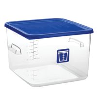 Štvorcová gastronádoba 11,4 l číra Rubbermaid modrá (Štvorcová nádoba číra 11,4l modra)