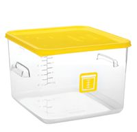 Štvorcová gastronádoba 11,4 l číra Rubbermaid žltá (Štvorcová nádoba číra 11,4l žltá)