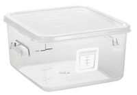 Štvorcová gastronádoba 3,8l číra Rubbermaid biela (Štvorcová nádoba číra 3,8l biela)
