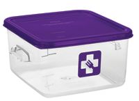 Štvorcová gastronádoba 3,8l číra Rubbermaid fialová (Štvorcová nádoba číra 3,8l fialová)