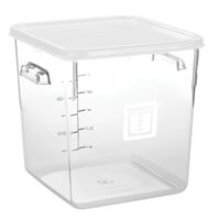 Štvorcová gastronádoba 7,6 l číra Rubbermaid biela (Štvorcová nádoba číra 7,6l biela)